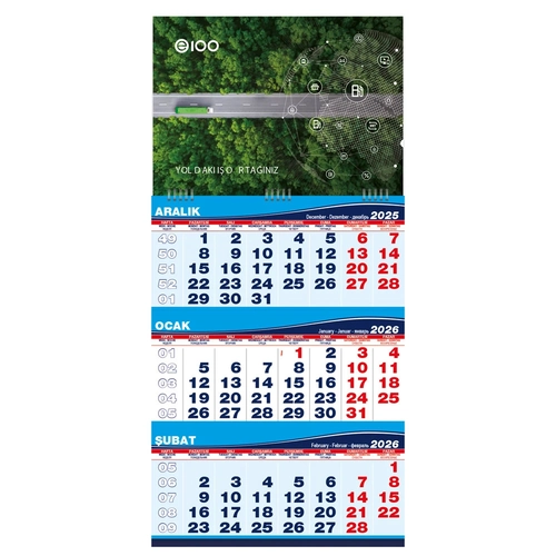 Orta Boy Gemici Takvim